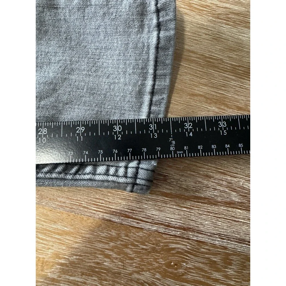 Levis 510 Skinny Jeans Mens 32x34 Gray Charcoal Stretch Denim Pants 05510-0978